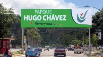Entrada al parque Hugo Chávez